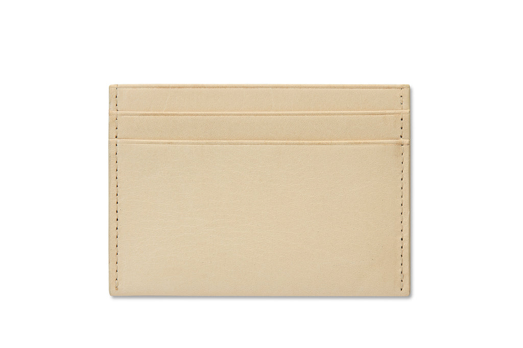 Leather cardholder colour tan made from vegetable tanned leather by LWA Studio. 