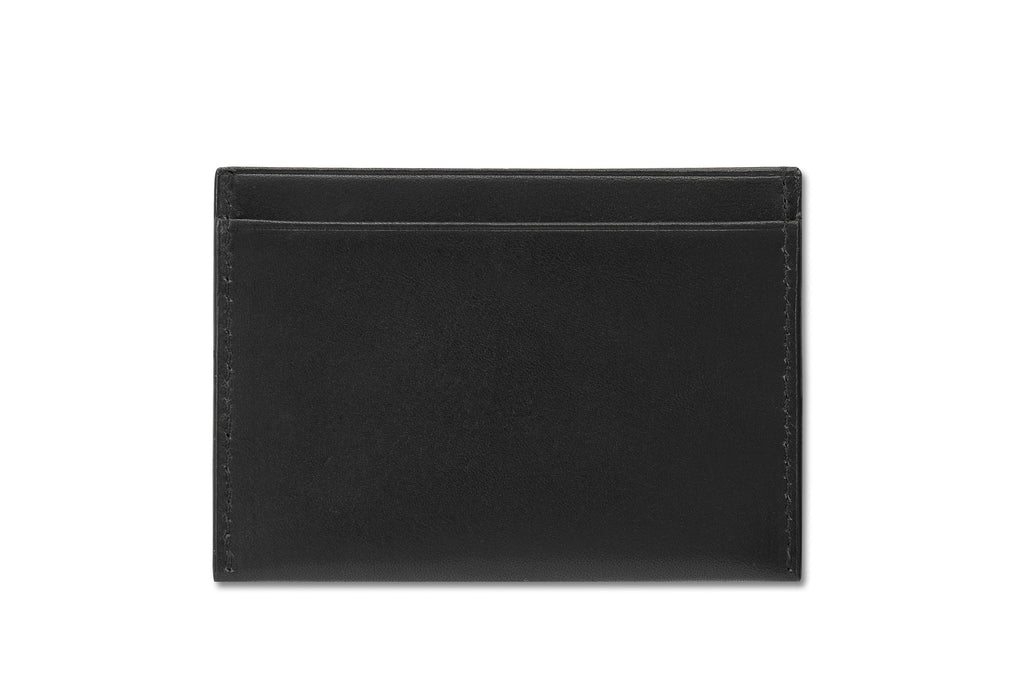 Leather cardholder colour black made from vegetable tanned leather by LWA Studio. 