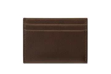 Leather cardholder colour brown made from vegetable tanned leather by LWA Studio. 