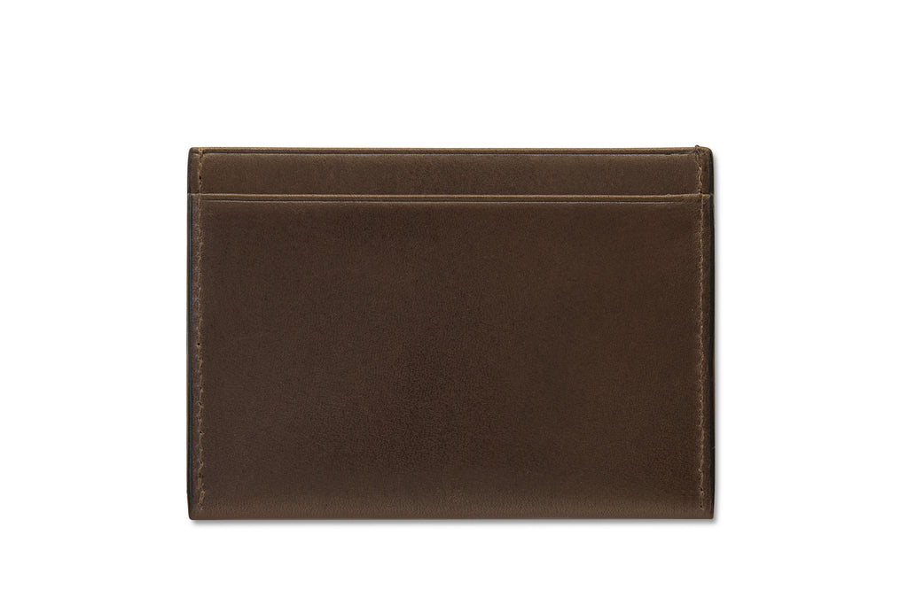 Leather cardholder colour brown made from vegetable tanned leather by LWA Studio. 